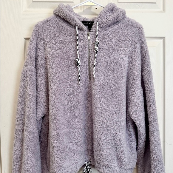 Derek Heart Light Purple Fleece Jacket - Picture 1 of 3